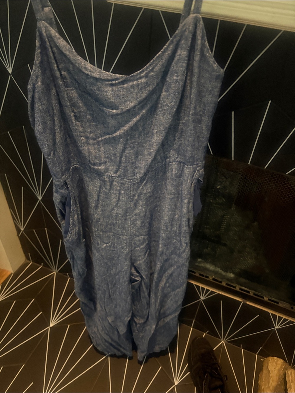 Old Navy Blue Chambray-Style Sleeveless Camisole